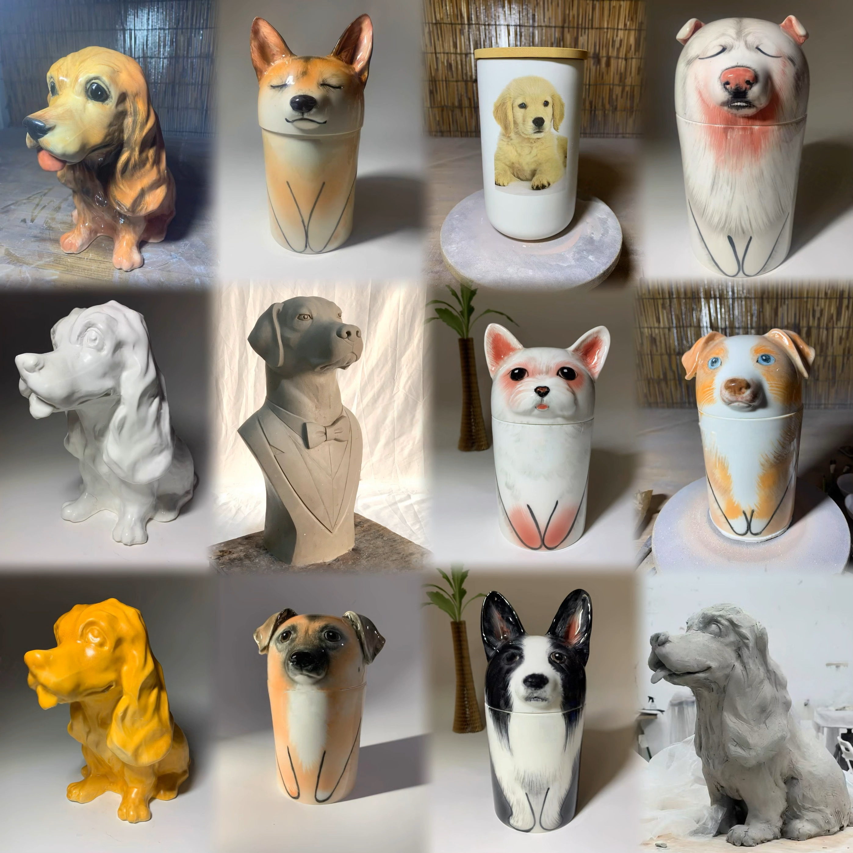 Custom Handcrafted Dog Urn – Personalized Memorial Keepsake(3 Sizes Available)